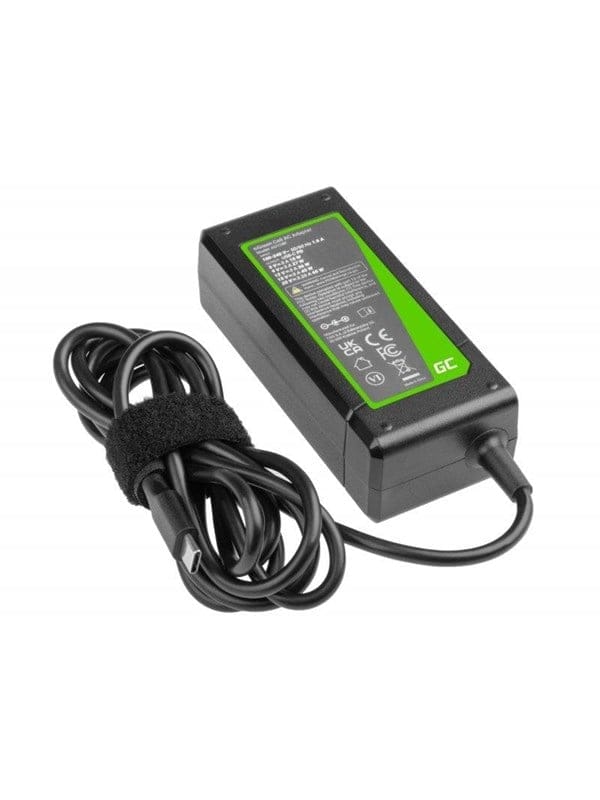 Green cell ladegeratac adapter pro usb c 20v 325a 65w fur lenovo acer asus hp usw