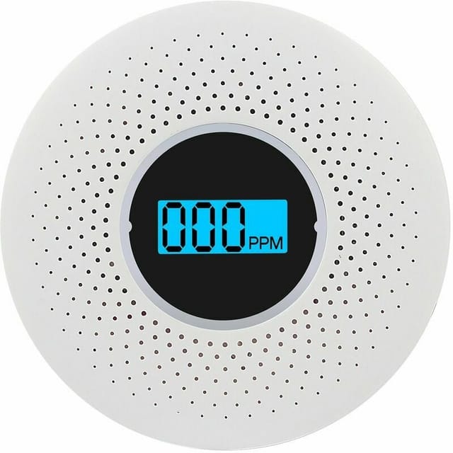 Rauch- und Kohlenmonoxidmelder-Kombination mit akustischem Display-Alarm und blinkendem Alarm sowie intelligentem LED-Rauch- und CO-Melder für die