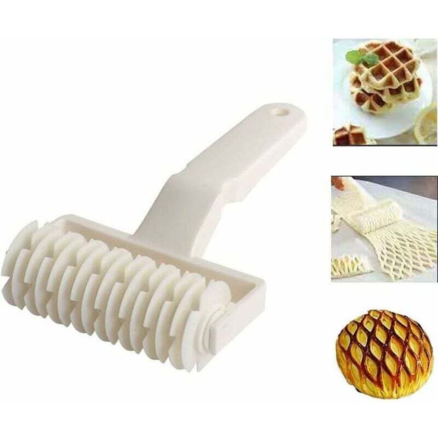 Shining House - Gebäck Roulette Nudelholz Gitter Pizza Gitter Roller Kreative Brot Teig Roulette Gebäck Keks Kuchen Küche Bäckerei Werkzeug,