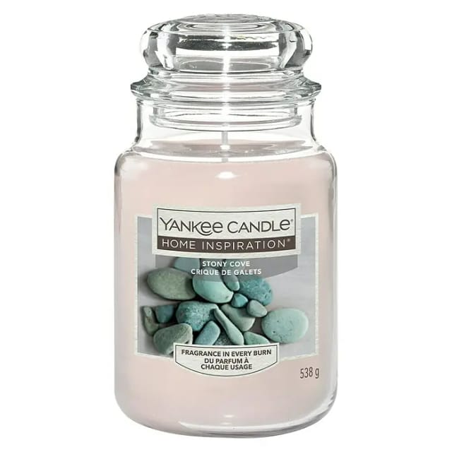 Yankee Candle - Duftkerze Großes Glas Stony Cove 538 g grau Duft Kerze Duftkerzen