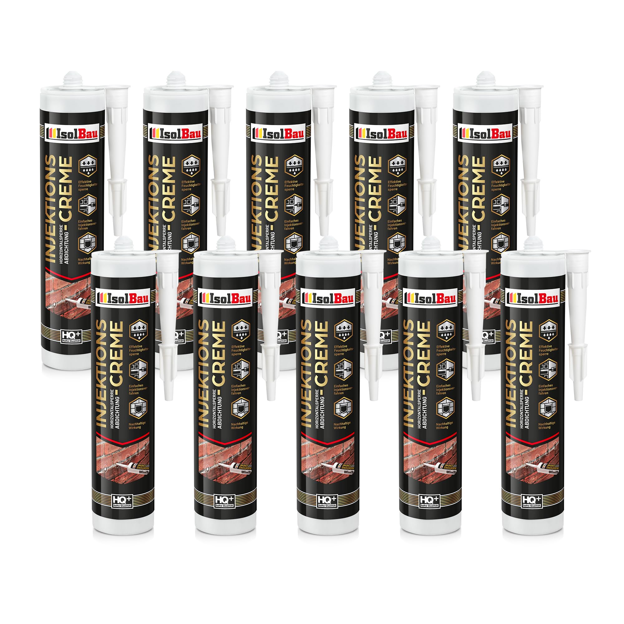 Injektionscreme 10 X 280ml Horizontalsperre Isolbau Horizontalabdichtung