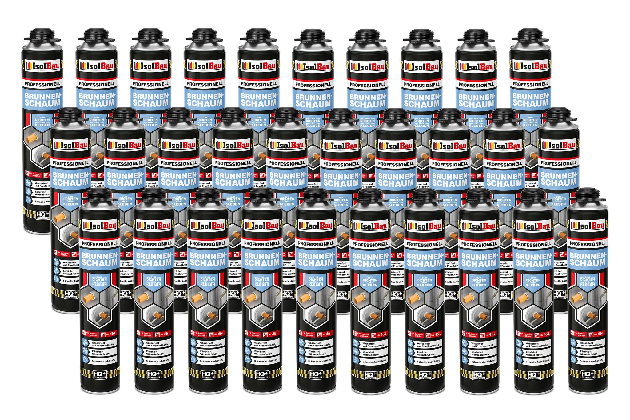 Brunnenschaum 30 X 750ml Bauschaum Montageschaum Pistolenschaum Isolbau