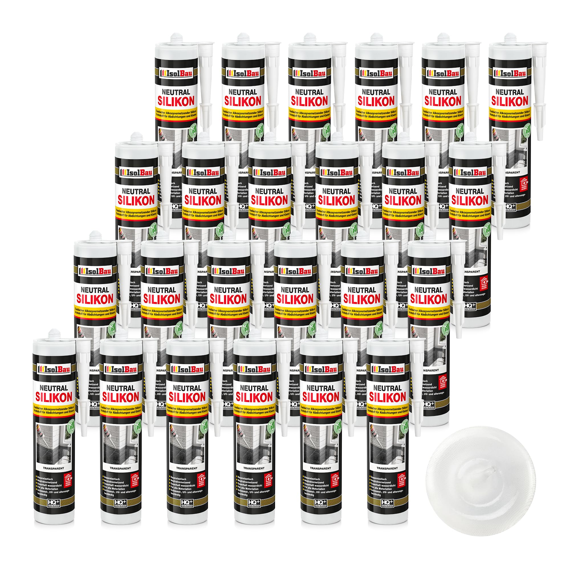 Neutralsilikon Naturstein Silikon Sanitär Marmor Inn/auß 24 X 300ml Transparent