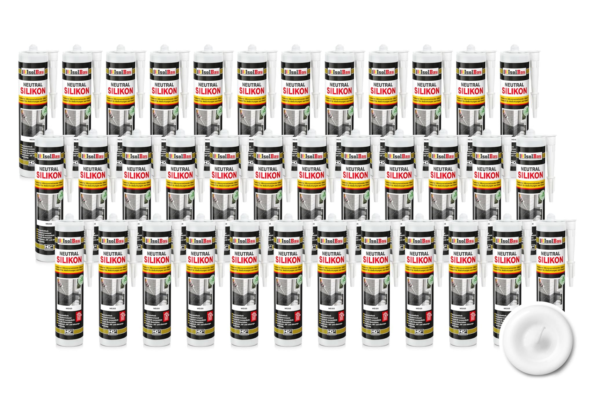 Neutralsilikon Naturstein Silikon Marmor Granit Sanitär Inn/auß 36 X 300ml Weiss