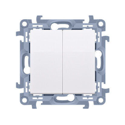Kerzenschalter (modul) 10ax, 250v, Schnellverbinder, Weiß Simon10