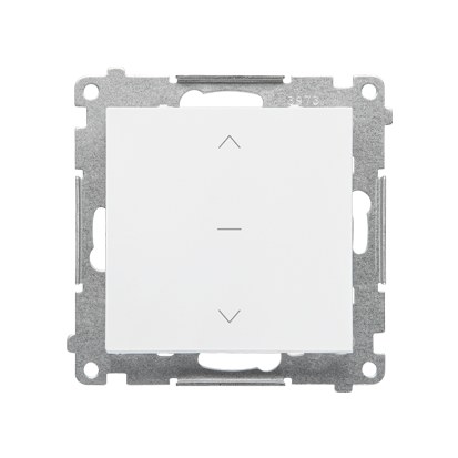 Rollladenknopf (modul) 10 A, 250 V, Schnellanschlüsse: Mattweiß, Simon55