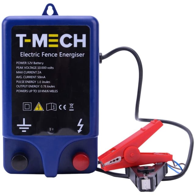 T-mech - Elektrozaungerät Elektro Weide Zaun Zäune Vieh Agrar Tierhaltung 1.0J 10.000KM