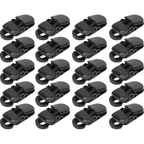 20 Schwarze Anti-fall-clips Für Hörgeräte, Multifunktionale, Geruchsneutrale Clips, Guter Halt, Rutschfest, Für Den Gebrauch Zu Hause Und Im Büro.