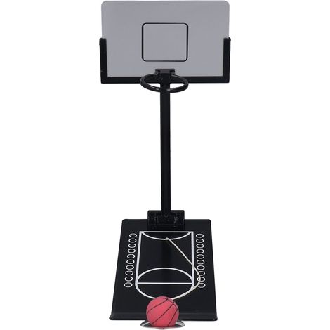 Basketball-tischbackboard Aus Aluminiumlegierung, Schwarzer, Rutschfester, Beschwerter Sockel, Klappbar, Basketballspielzeug Für Kinder