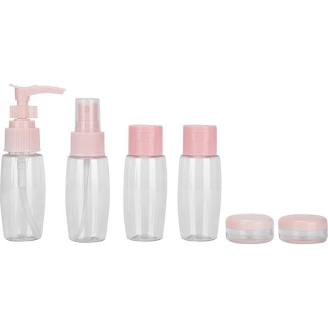 Set Mit 6 Nachfüllbaren, Transparenten Sprühflaschen, Flüssigkeitssprays Für Reisen Und Reinigungslösungen.