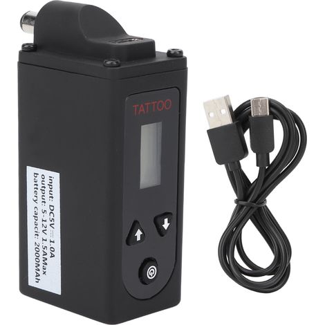 Kabelloses Tattoo-netzteil Mit Lcd-display, 8 V, 10 H Einstellbare Spannung, Gleichstromregler, 5,5 Mm