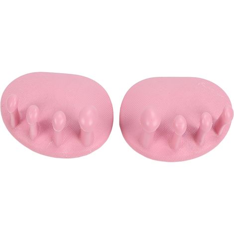 Set Aus 2 Zehenspreizern, Hohe Reibungskraft 30°, Gitterpunkt-einlegesohlen Für Meniskus, Tragbarer Und Praktischer Körperkorrektor, Rosa.