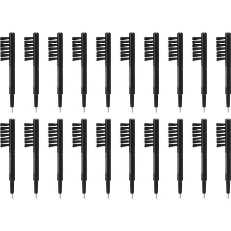 20-teiliges Schwarzes Hörgeräte-reinigungsbürsten-set, Multifunktional Und Effektiv Mit Magnet Für Hörgeräte