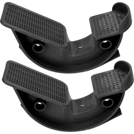 2 Schwarze, Schräge Bretter Zum Dehnen Von Waden, Knöcheln Und Füßen – Ideal Bei Plantarfasziitis, Löst Muskelverspannungen.