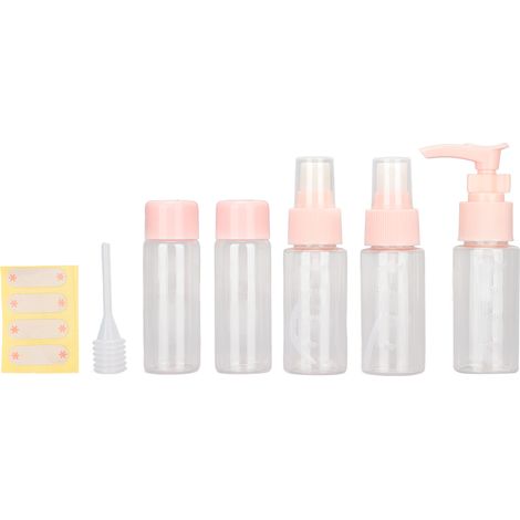 Wiederbefüllbare, Transparente, Umweltfreundliche, Sichere Und Tragbare Reiseflaschen Für Flüssige Kosmetika, Lotionen, Duschgels, Set Mit 4 Flaschen À 100 Ml.