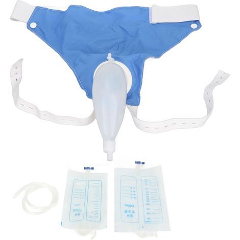 Tragbarer Urinbeutel 1000 Ml - 2000 Ml Mit Harnkatheter Für Ältere Männer, Bettlägerige Patienten, Harninkontinenz.