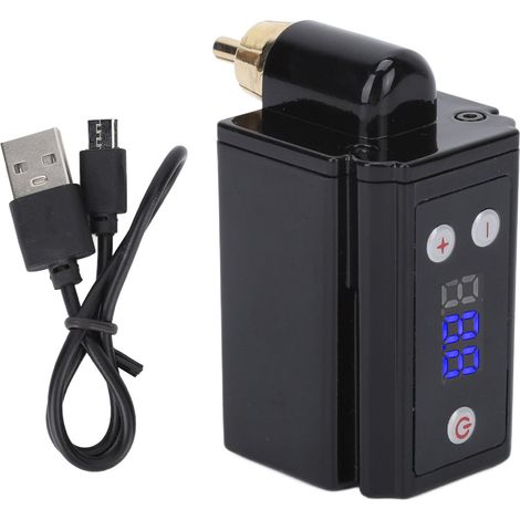 Kabelloses Tattoo-netzteil Mit Langer Akkulaufzeit, Lcd-bildschirm, Wiederaufladbarem Usb- Und Rca-anschluss