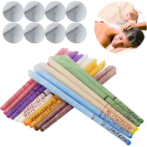 24-teiliges Set Mit Ohrkerzen, Ohrenschmalz-entferner, Ohrreinigungswerkzeugen, Wellness-artikeln + 8 Ohrstöpseln