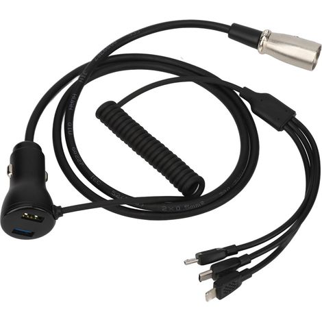 3-in-1 Universal-ladegerät Für Elektrorollstühle Und -scooter – Schnelllade-usb-kabel, Mehrfachsteckdosenadapter