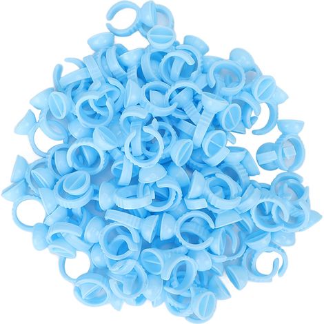 100 Einweg-kleberinge In Blumenform Für Wimpernverlängerungen, 100er-packung