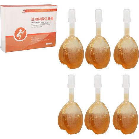 6 Glycerinzäpfchen Mit 7 Ml Honig Für Erwachsene, Fördert Die Darmperistaltik, Lindert Schwere Verstopfung, Mildes Flüssiges Heilmittel