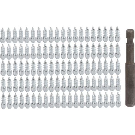 100 Anti-rutsch-reifenspikes Für Auto, Motorrad, Fahrrad, Roller Und Schneemobil - Anti-rutsch-schneespikes