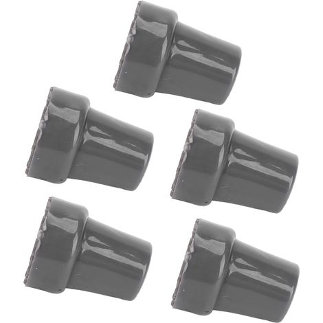 5 X 22 Mm Rutschfeste, Durchscheinende Gummispitzen Für Gehstöcke, Reifenimitat, 5er-set Graue Teile Für 7/8-zoll-krückenstöcke