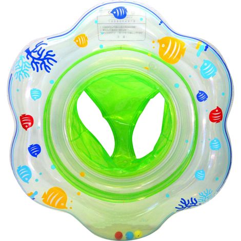 Verstärkter, Aufblasbarer Babyschwimmring Mit Doppelairbag, Grüner Babyschwimmring, Dicker Kinderschwimmring