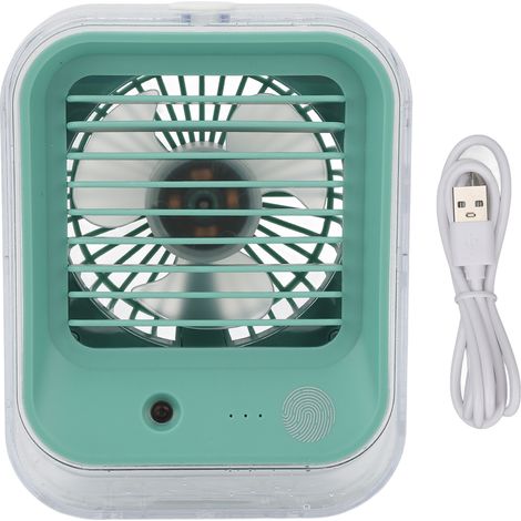 Mini-usb-klimaanlagenventilator Mit 3 Einstellbaren Geschwindigkeiten, Ultraleise, Farbiges Licht, Tragbarer Verdunstungsluftkühler