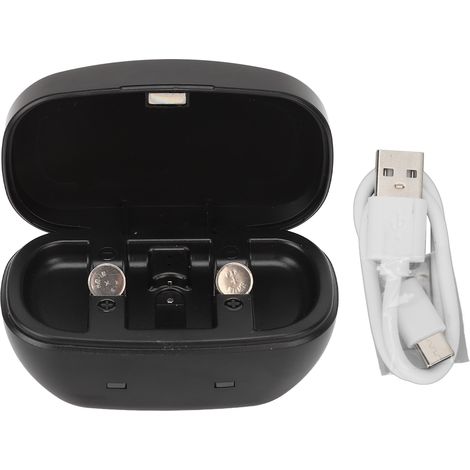 Usb-ladegerät Für A13 Hörverstärkerbatterien, Langlebiger Wiederaufladbarer Batteriesatz, Tragbar Und Robust.