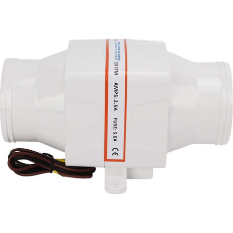 12v 130cfm 3 Zoll Wasserdichter Axiallüfter Für Boote, Elektromotor Mit Integriertem 4-blatt-propeller.