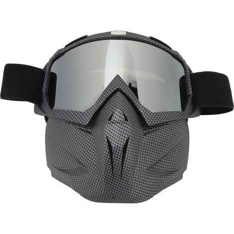 Motorradbrille, Staubdicht, Winddicht, Uv-schutz, Abnehmbare Geschlossene Maske Mit Schlangenmuster, Schutzvisier Für Die Fahrt.