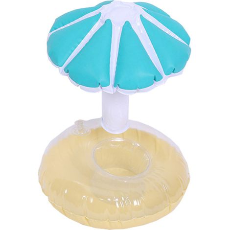 Schwimmender Becherhalter Für Den Pool, Aufblasbarer Blauer Badegetränkehalter, Outdoor-wohnaccessoire.