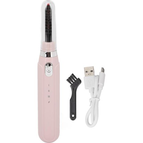 Intelligente, Professionelle, Beheizbare Wimpernzange, 3 Temperaturstufen, Wiederaufladbar, Elektrisch, Pink