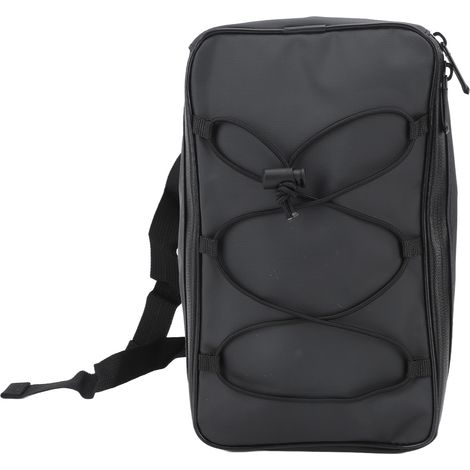 Schwarze, Wasserdichte, Multifunktionale 8-liter-fahrradtasche Für Hinten, Große Elektrische Satteltasche Aus Pu-leder, Großer Fahrradgepäckträger.