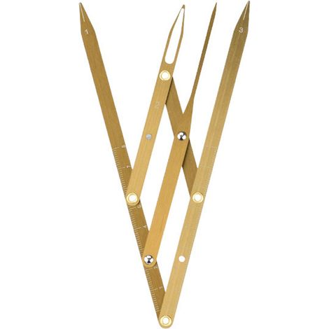Goldener Edelstahl-augenbrauenkompass, Faltbar, Präzise Zur Bestimmung Des Goldenen Schnitts Der Augenbrauen, Professionelles Messinstrument.