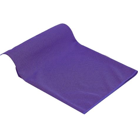 Leichtes, Weiches, Atmungsaktives, Farblich Abgesetztes Kühlhandtuch Für Yoga, Sport, Laufen, Fitnessstudio, Lila, 30 X 90 Cm