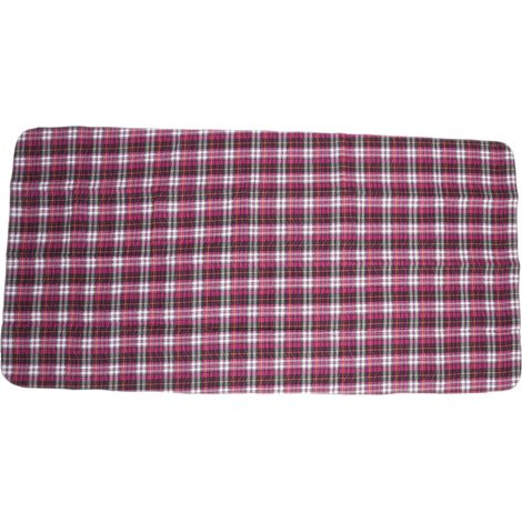 Wiederverwendbare, Auslaufsichere Bettauflage, Lila Mit Karomuster, Saugfähig Und Waschbar, Für Medizinische Betten Und Den Gebrauch Zu Hause, Größe 60x90 Cm.