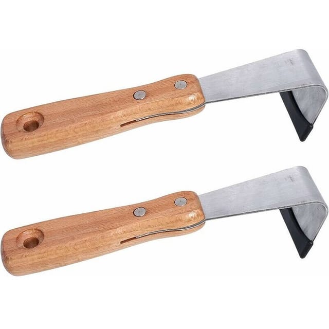 2Pcs Riss Weeder Fugen Jäten Werkzeug Obst Baum Rinde Schaben Schneider Gartenarbeit Rinde Schaber Rasen Hof Gartenarbeit Werkzeug (silber)- - Ahlsen