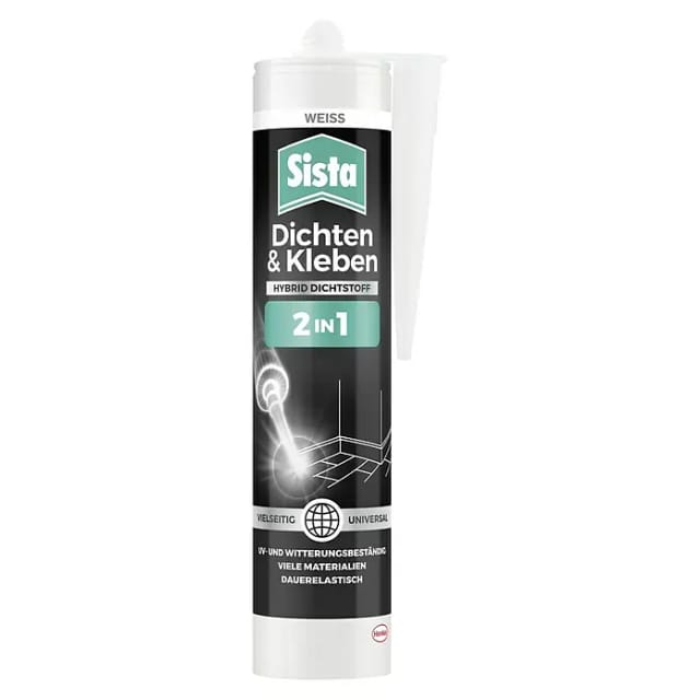 2in1 Hybrid Dicht- und Klebstoff Herstellerfarbe Weiß SHDW3 280 ml - Sista