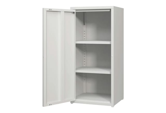 Metallschrank Burlöv Stahl Weiß [en.casa]