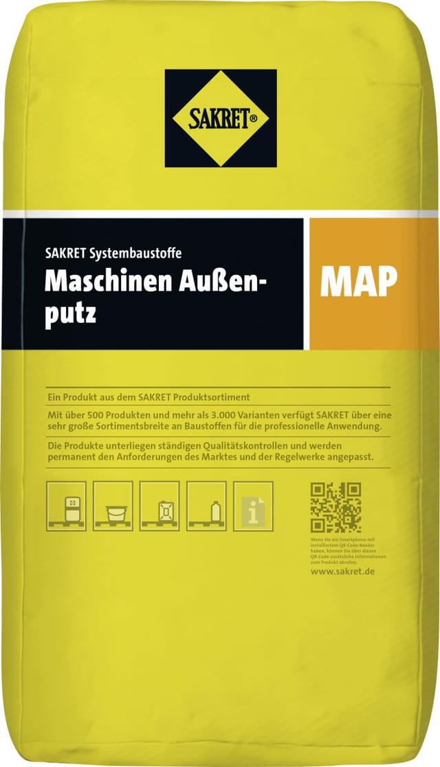 Maschinen Außenputz map 30 kg Sack Putz - Sakret