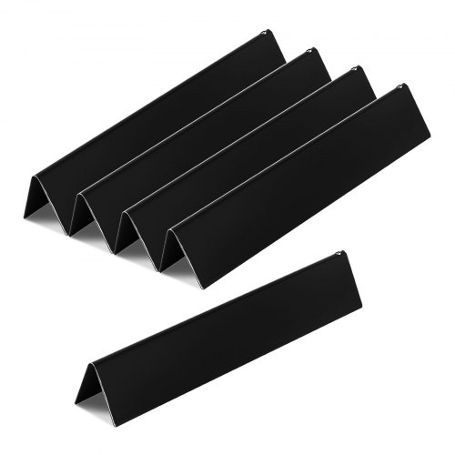 5 Flavorizer Bars Aromaschienen Flammenverteiler (porzellanemaillierter Stahl) Für Grills (weber Spirit I & Ii 300 Serie), Einschließlich Spirit E-310, Ll S-310, Ll E-320, Hitzeschild Schwarz