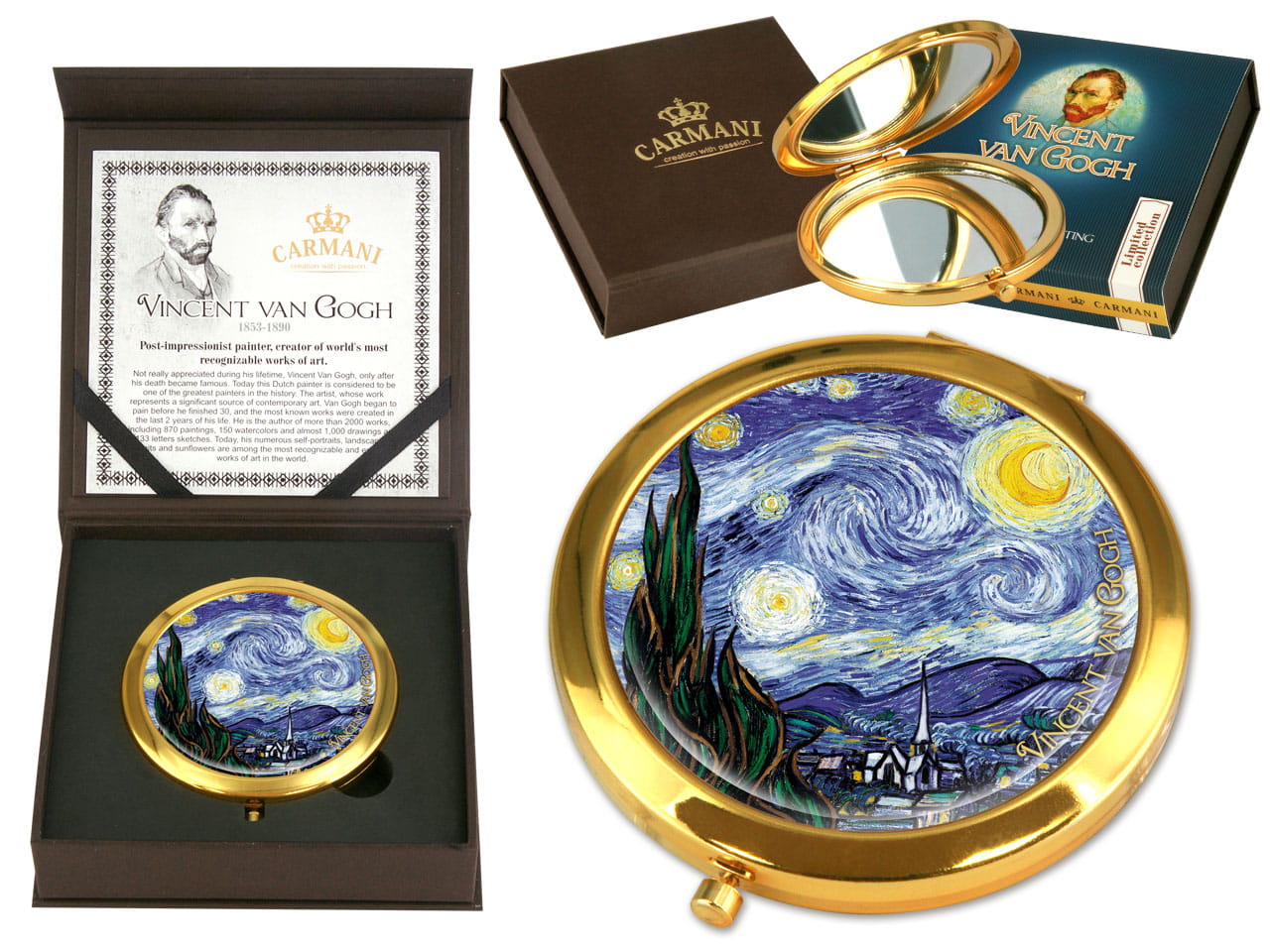 Carmani, Spiegel -v. Van Gogh - Die Sternennacht (box Lux)
