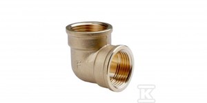 Messingwinkel 5/4" Mutter-mutter Gelb