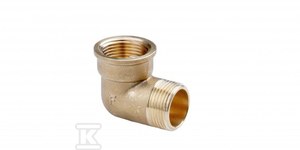 Messingwinkel 6/4" Mutter-wkr Gelb