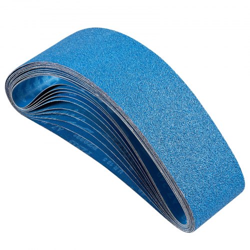 Schleifbänder, 100x915mm, 10 Stk. (je 2 Mit 40/60/80/120/240 Körnungen), Aus Siliziumkarbid, Bandschleifpapier Bandschleifer, Für Metallbearbeitung, Verbundwerkstoffe & Kunststoffveredelung