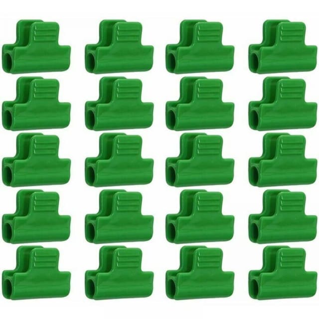 Odipie - Gewächshausfolienklammern, 20er-Packung Kunststoff-Laminatklammern, 11 mm Durchmesser, Klammern für Schutzbanner, Rahmen, Reihenabdeckungen