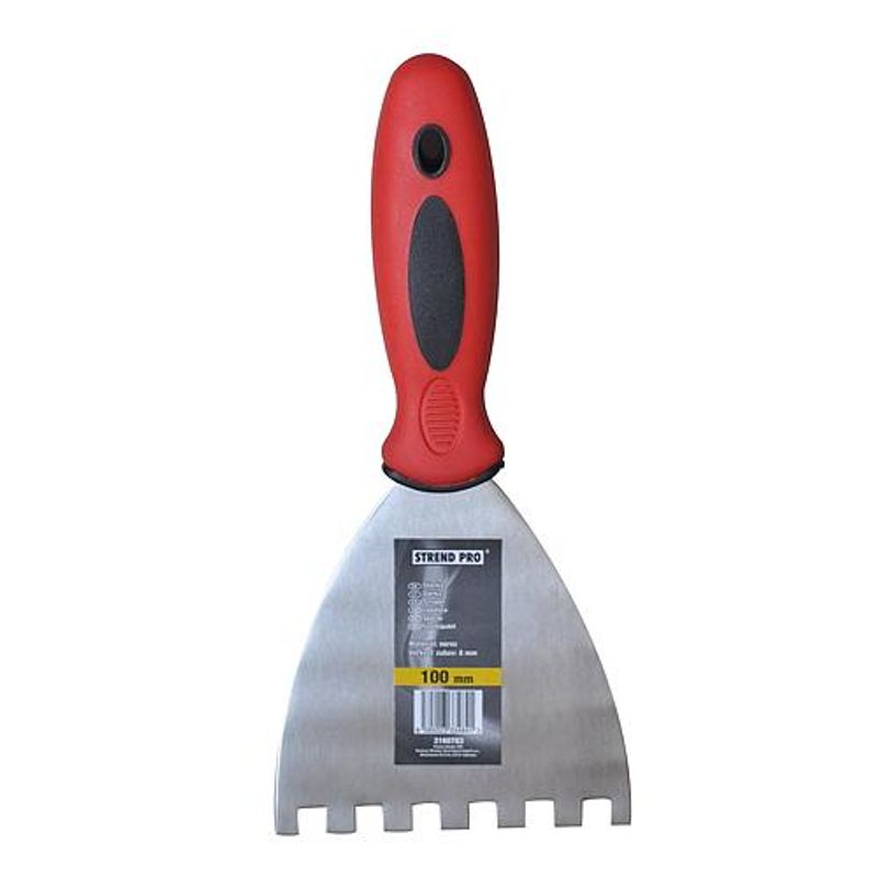Spachtel Strend Pro S8006, 100 Mm, Maurer, Zahn 08 Mm, Inox/edelstahl