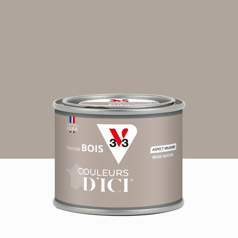 V33 Holzfarbe Für Den Außenbereich, Farben Von Hier, Natur-samtbeige, 0,125 L V33